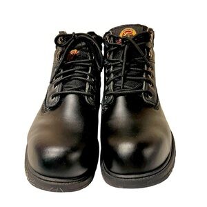 BRAHMA MEN'S STEEL TOE BLACK WORK BOOTS  Shock Absorbent Weight Dispersion.